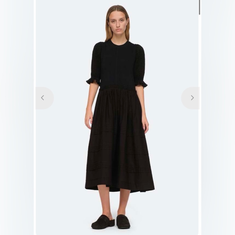 ✨ Sea New York Willa Puff Sleeve‎ Midi Dress Size XS ✨